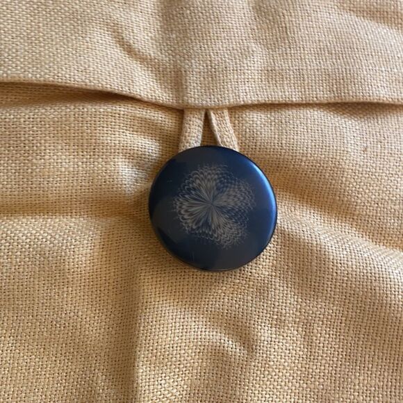 Pottery Barn Textured Button Pillow - Picture 2 of 4